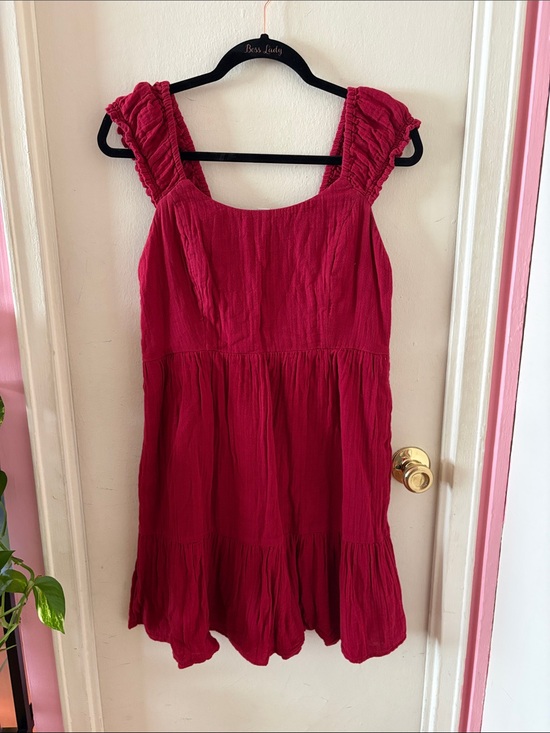 Old Navy Dresses & Skirts - Old Navy Red Cotton Sleeveless Dress